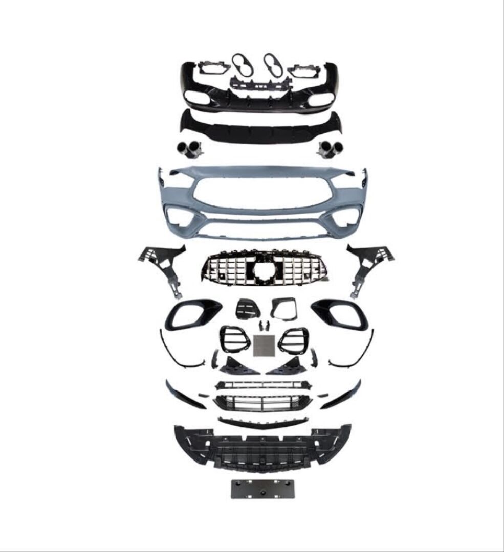 W118 CLA IÇIN UYUMLU CLA 45 GÖRÜNÜM FULL BODY KIT (ÖN TAMPON , PANJUR,DIFÜZÖR,EGZOZ)