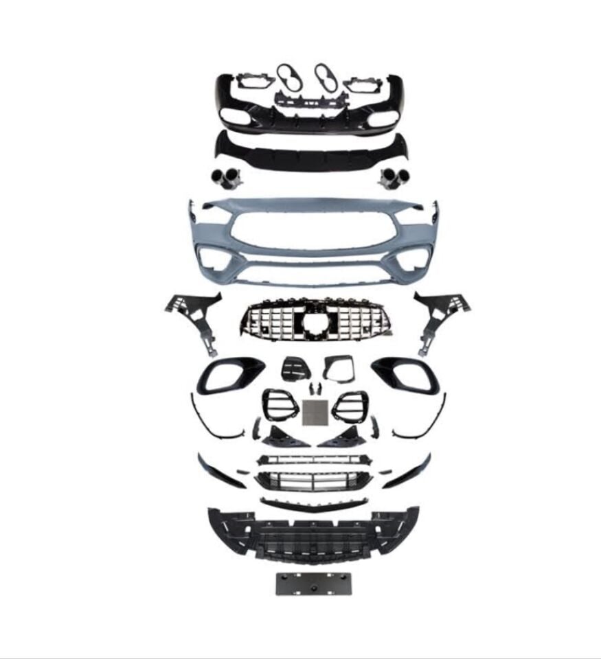 W118 CLA IÇIN UYUMLU CLA 45 GÖRÜNÜM FULL BODY KIT (ÖN TAMPON , PANJUR,DIFÜZÖR,EGZOZ)