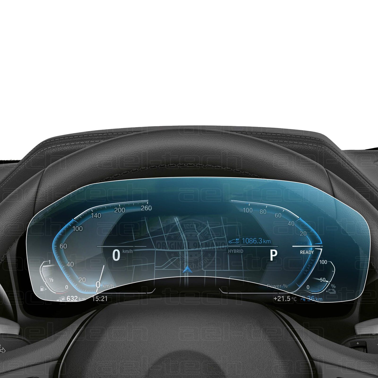 BMW 3 Serisi (G20) 2020-2022 Uyumlu Kamerasız Dijital Gösterge 9H Nano Ekran Koruyucu