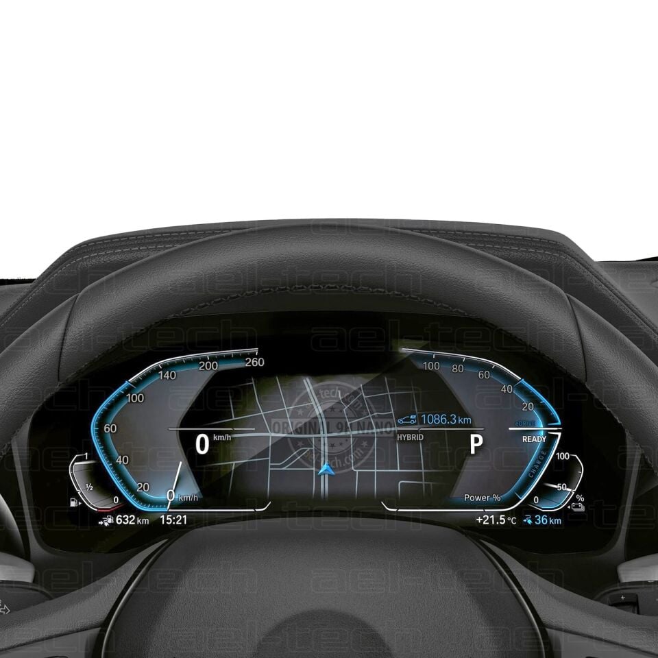 BMW 3 Serisi (G20) 2020-2022 Uyumlu Kamerasız Dijital Gösterge 9H Nano Ekran Koruyucu