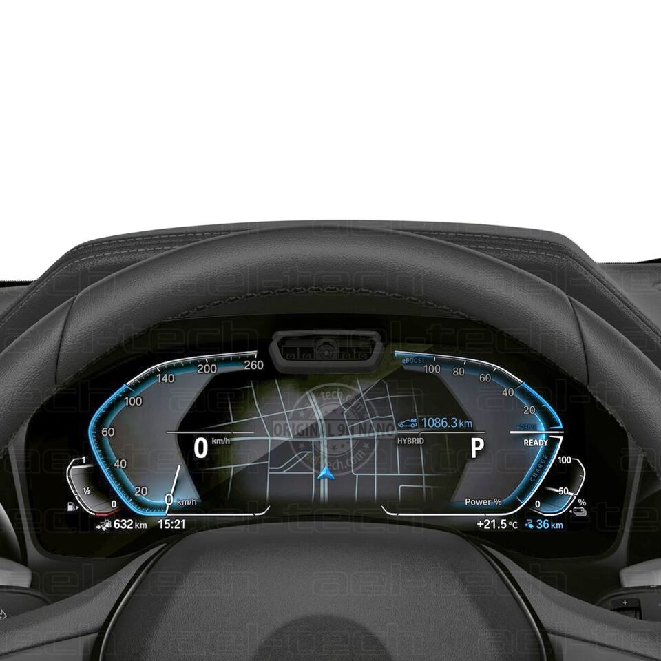 BMW 5 Serisi Makyajlı Kasa Lci 2022 Uyumlu 12.3 İnç Kameralı Dijital Gösterge Uyumlu 9H Nano Ekran Koruyucu