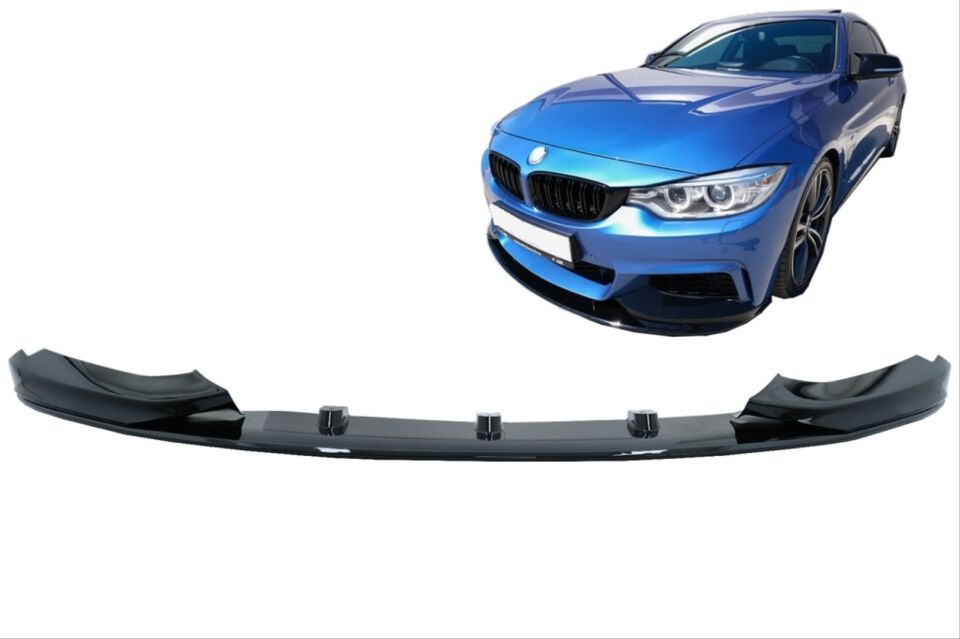 4 SERISI F32/F36 2014-2020 MT IÇIN UYUMLU ÖN LIP - PIANO BLACK