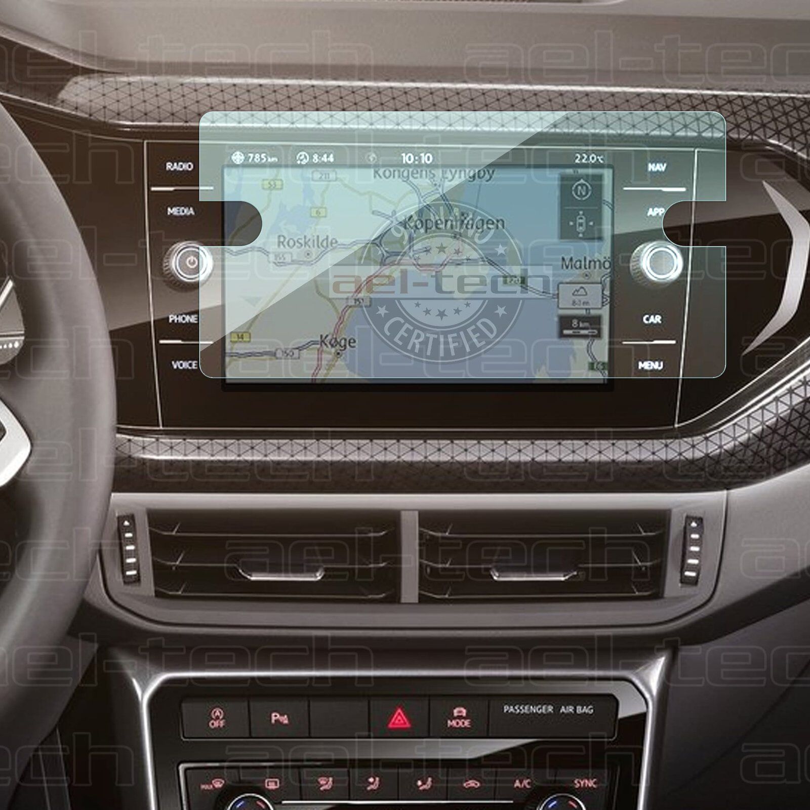 Volkswagen T-cross Uyumlu 8 Inç Navigasyon 9H Nano Ekran Koruyucu