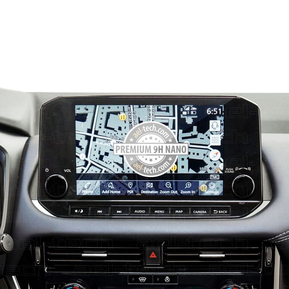 Nissan Qashqai Platinum Premium 2021-2023 Uyumlu 9 İnç Navigasyon 9H Nano Ekran Koruyucu