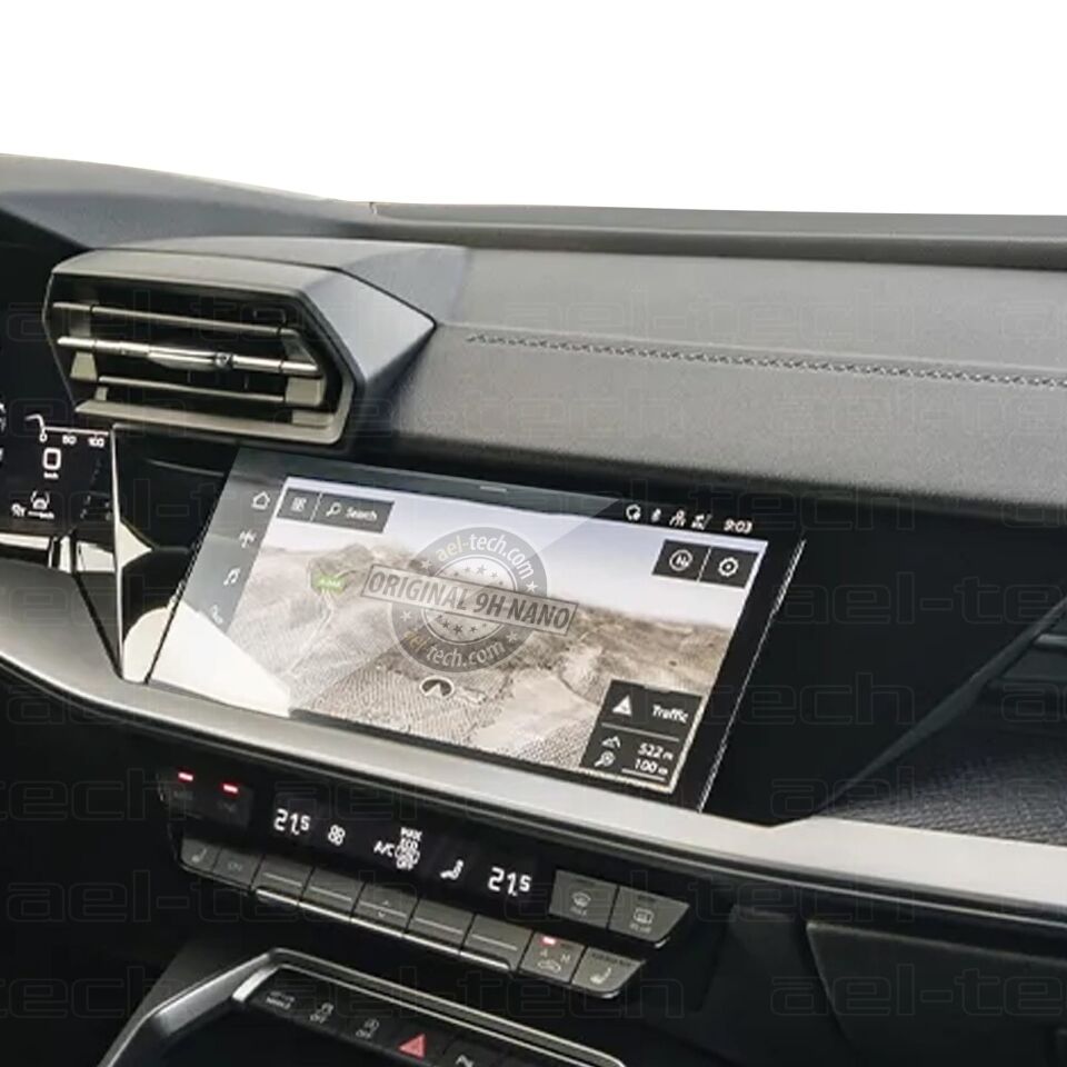 Audi A3 2021 2025 uyumlu 10.1 İnç Navigasyon 9H Nano Ekran Koruyucu