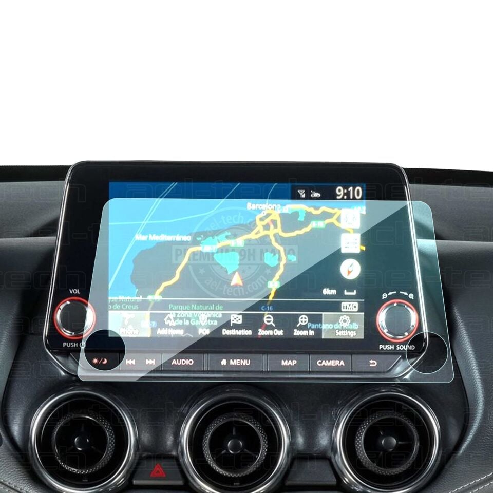 Nissan Qashqai 2021-2022 Uyumlu 8 İnç Navigasyon 9H Nano Ekran Koruyucu