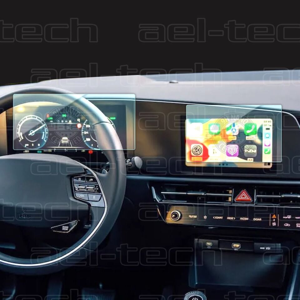 Kia Niro Navigasyon ve Dijital Gösterge Uyumlu 9H Nano Ekran Koruyucu 2023/2024