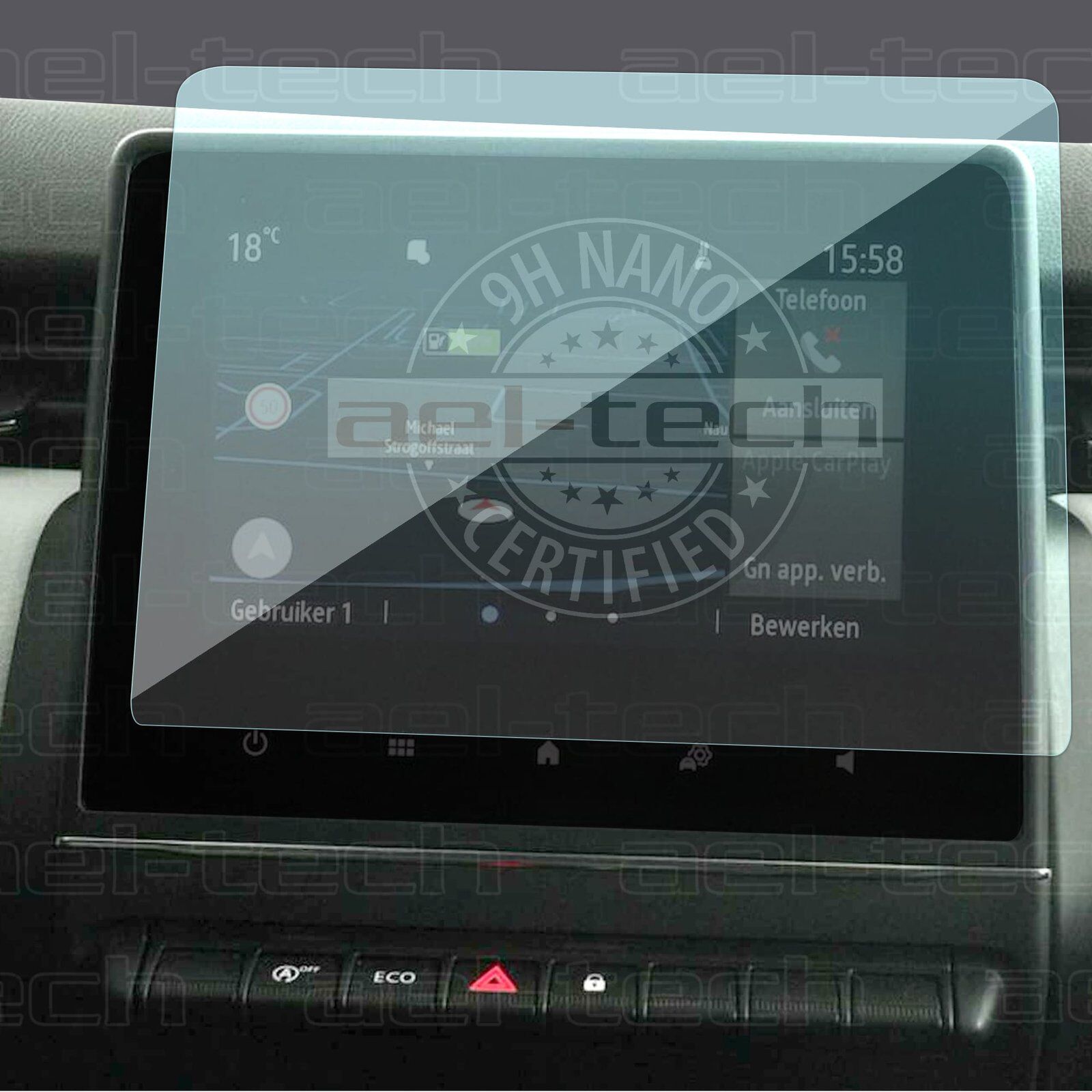 Renault Clio 5 Uyumlu Easy Link 7.3 Inç Navigasyon 9H Nano Ekran Koruyucu