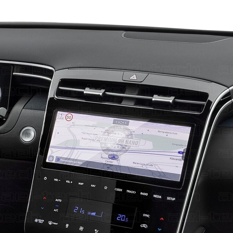 Hyundai Tucson 2021-2023 Uyumlu 10.25 İnç Navigasyon 9H Nano Ekran Koruyucu