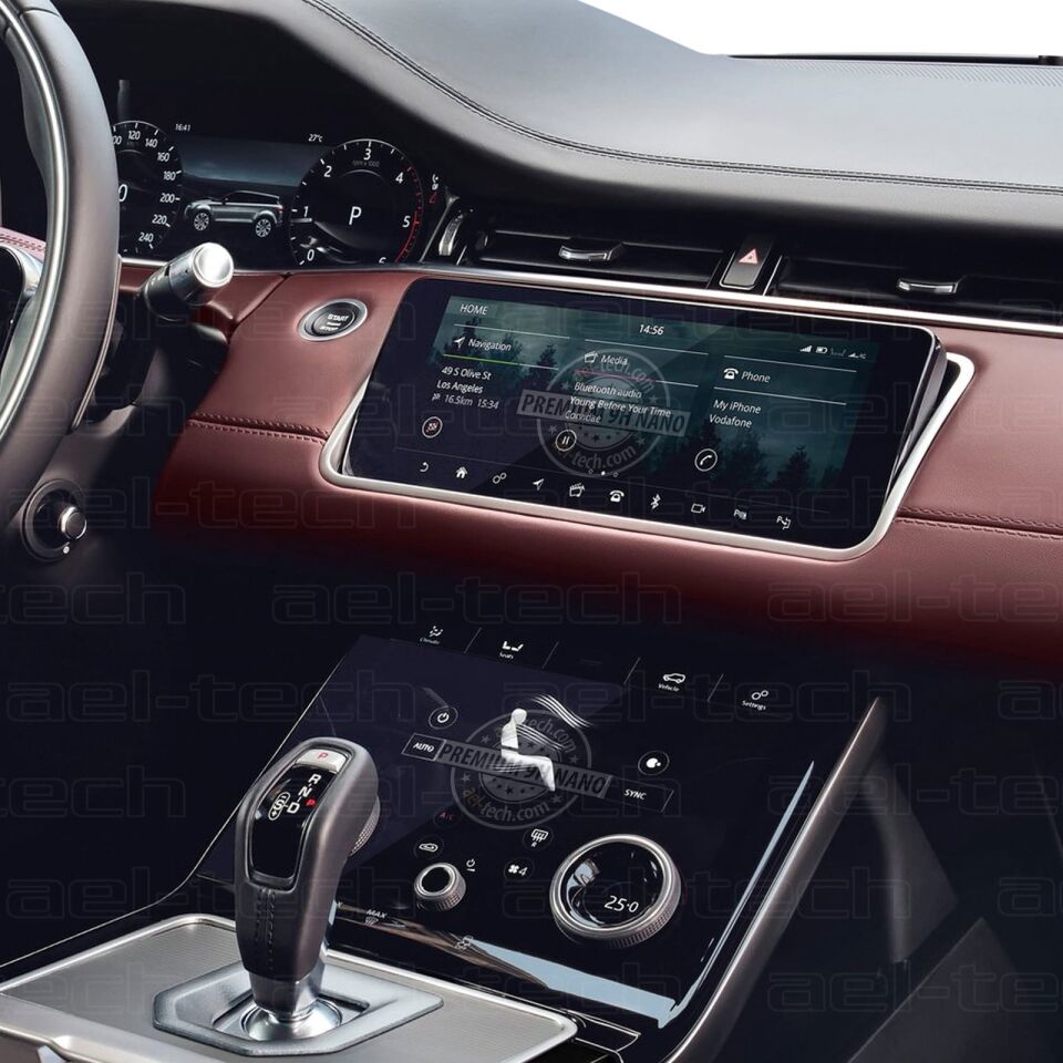 Land Rover Range Rover Evoque 2019-2022 Uyumlu Navigasyon Ve Bilgi Ekranı 9H Nano Ekran Koruyucu