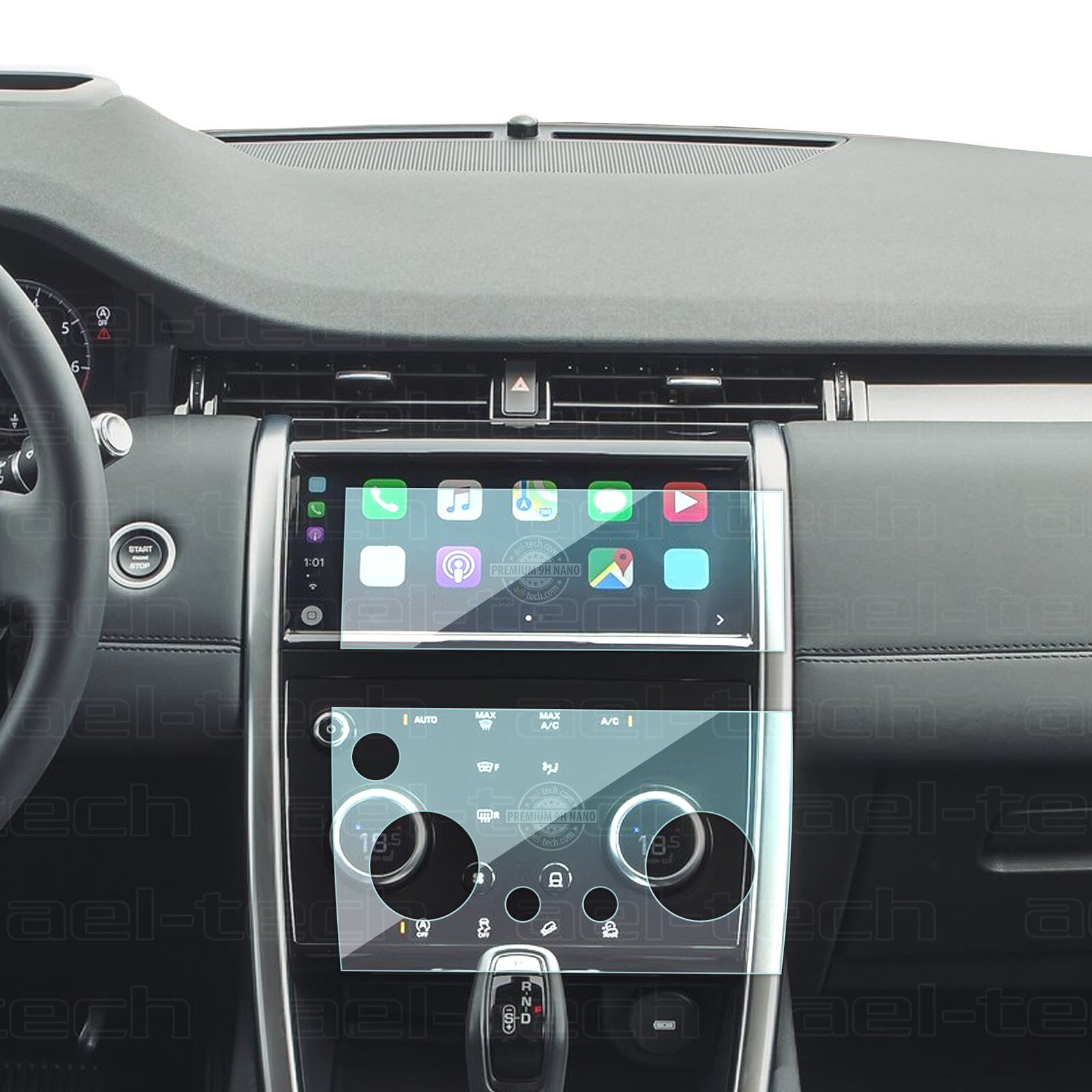 Land Rover Discovery Sport 2019-2022 Uyumlu Navigasyon ve Klima Kontrol 9H Nano Ekran Koruyucu