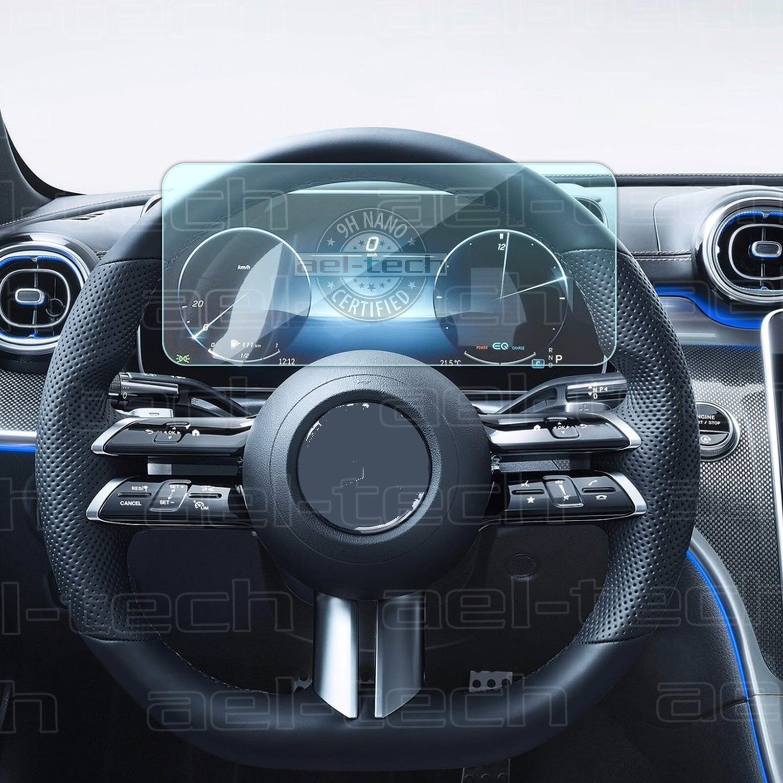 Mercedes Yeni C Seri Direksiyon Arkası 12.3 Inç Dijital Gösterge Ekran Nano Koruyucu