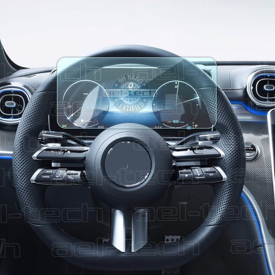Mercedes Yeni C Seri Direksiyon Arkası 12.3 Inç Dijital Gösterge Ekran Nano Koruyucu