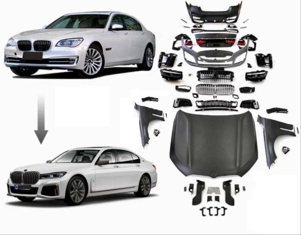 F01 7 SERİSİ (13-15) MAKYAJLI KASA İÇİN G12 FACELİFT BODY KIT  (XENON FARLI MODEL İÇİN)