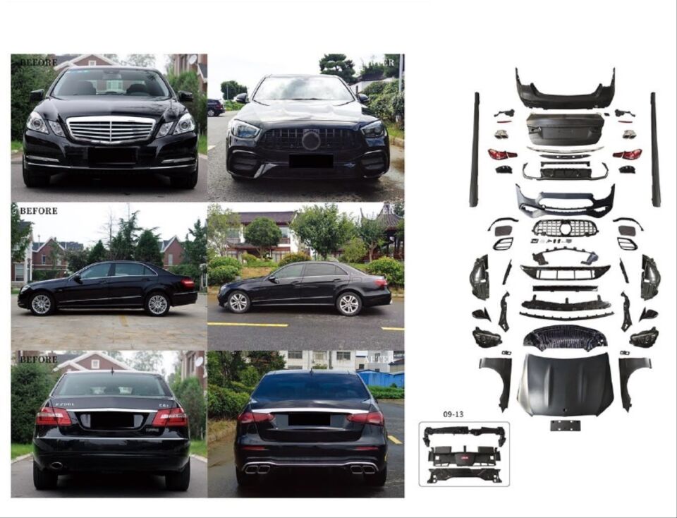 W212 (2014-2016) LCI  İÇİN 2020+ W213 E63 GÖRÜNÜM FULL FACELIFT BODY KIT