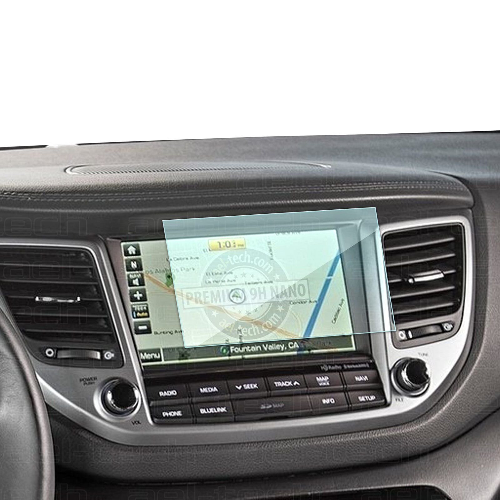 Hyundai Tucson 2016-2018 Uyumlu 8 İnç Navigasyon 9H Nano Ekran Koruyucu