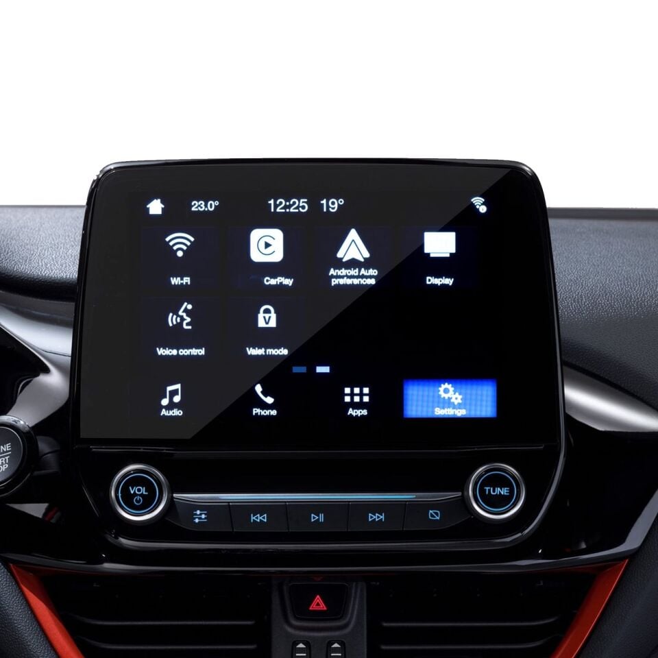 Ford Fiesta Uyumlu 8 İnç Navigasyon Temperli Cam Ekran Koruyucu