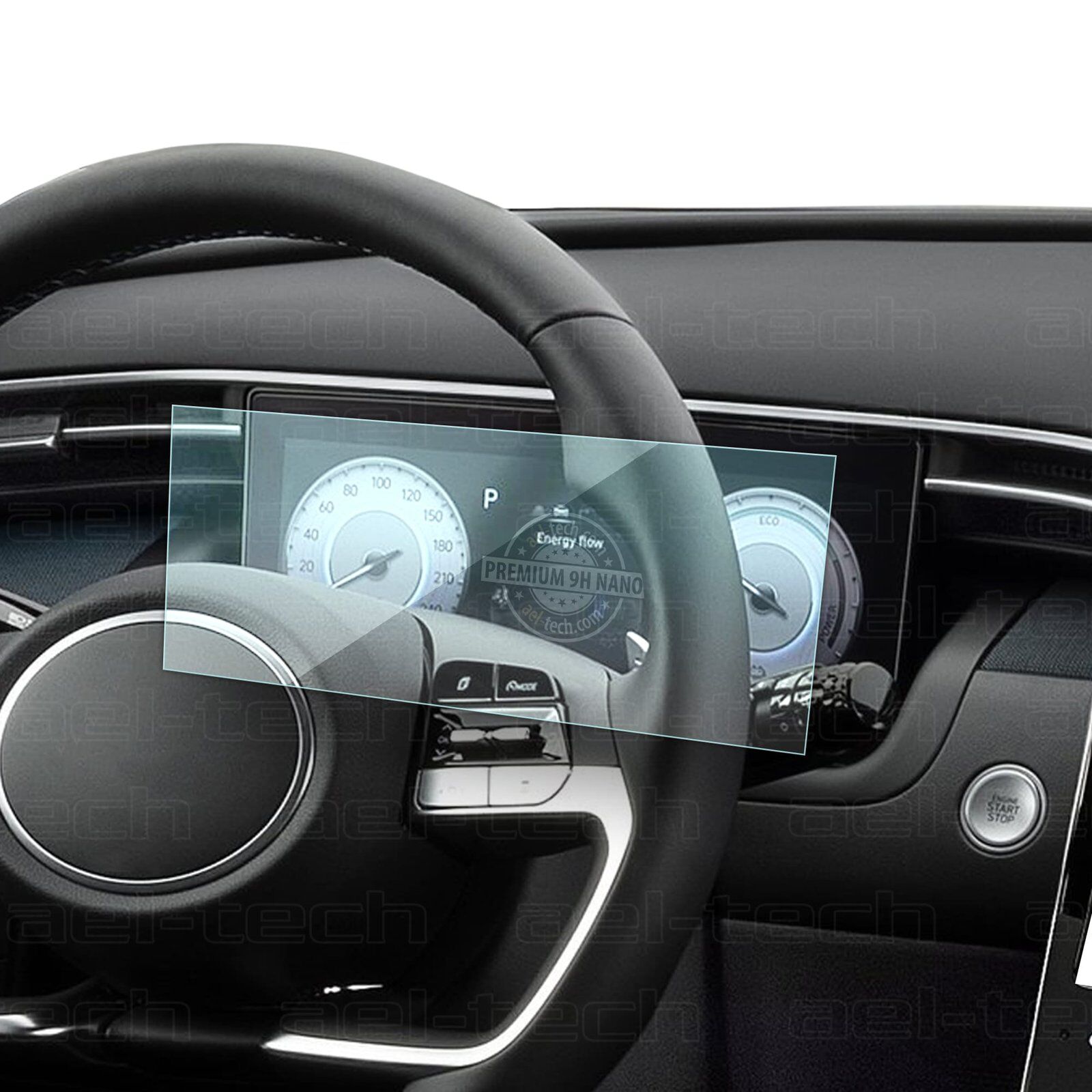 Hyundai Tucson 2021-2023 Uyumlu 10.25 İnç Dijital Gösterge 9H Nano Ekran Koruyucu