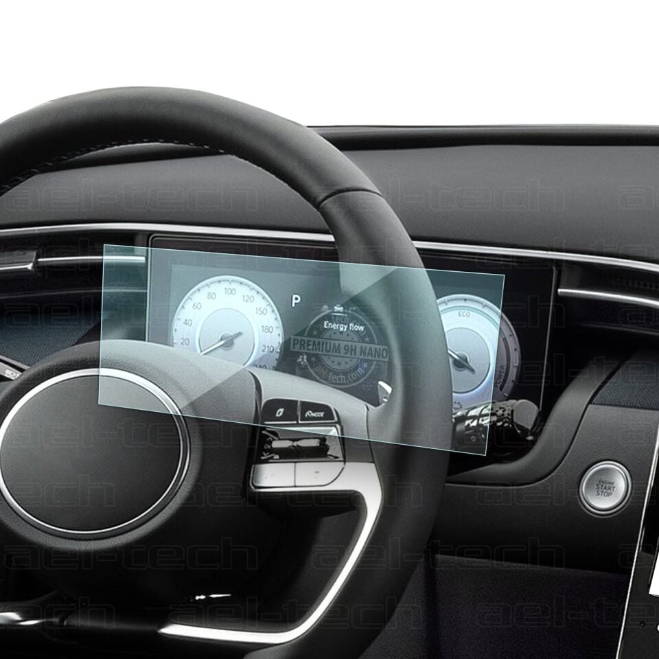 Hyundai Tucson 2021-2023 Uyumlu 10.25 İnç Dijital Gösterge 9H Nano Ekran Koruyucu