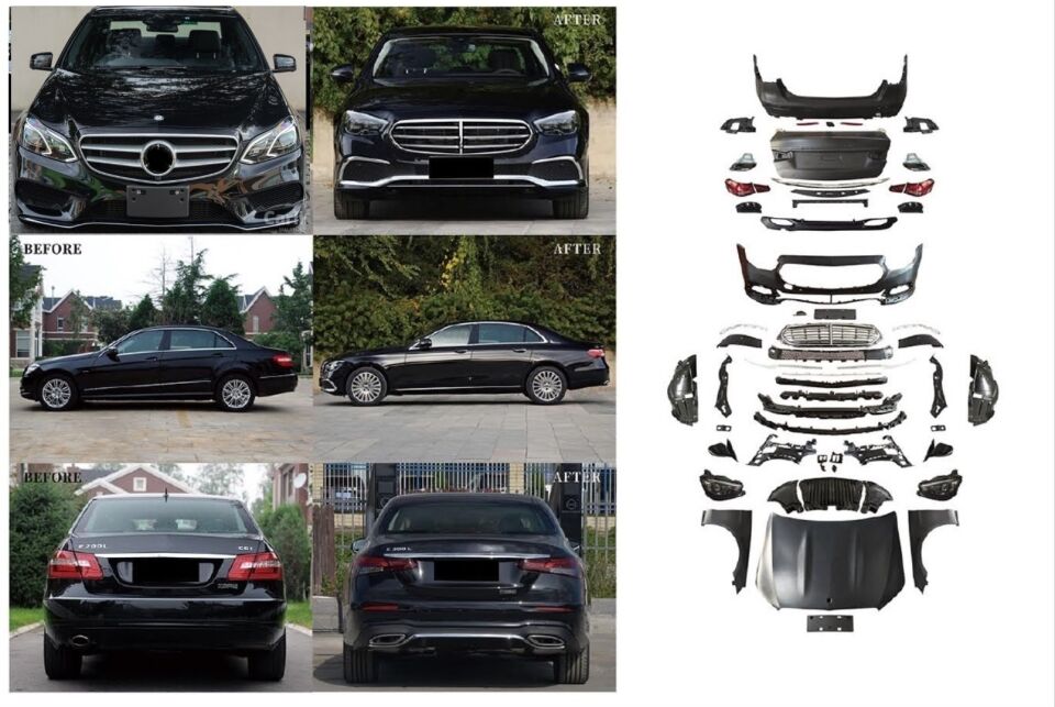 W212 (2014-2016) LCI  İÇİN 2020+ W213 EXCLUSIVE GÖRÜNÜM FULL FACELIFT BODY KIT