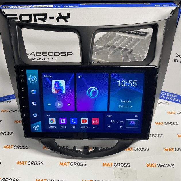 FOR-X HYUNDAI ACCENT BLUE  2011  9 İNCH BLACK MULTİMEDYA