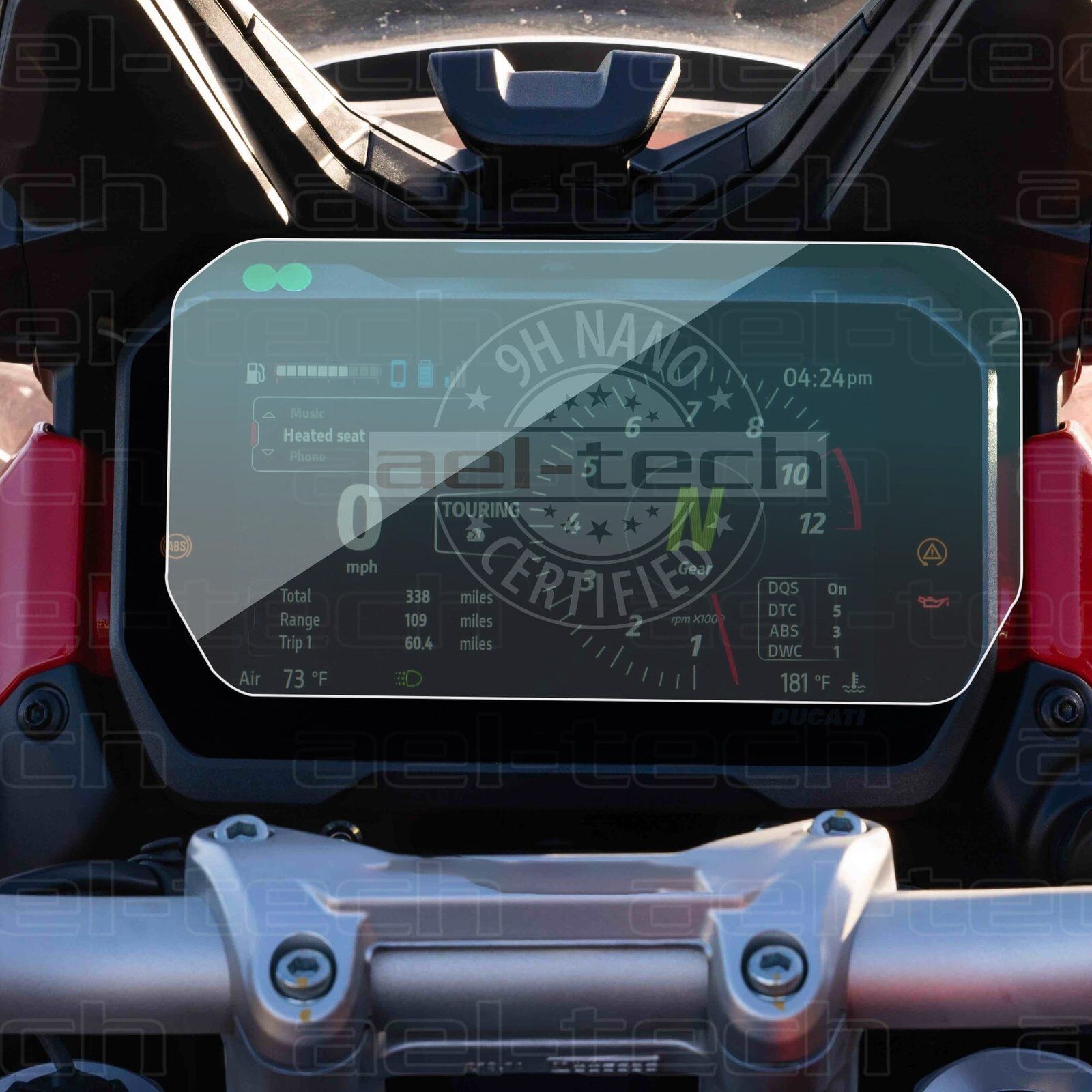 Ducati Multistrada V4 S Uyumlu Dijital Gösterge 9H Nano Ekran Koruyucu