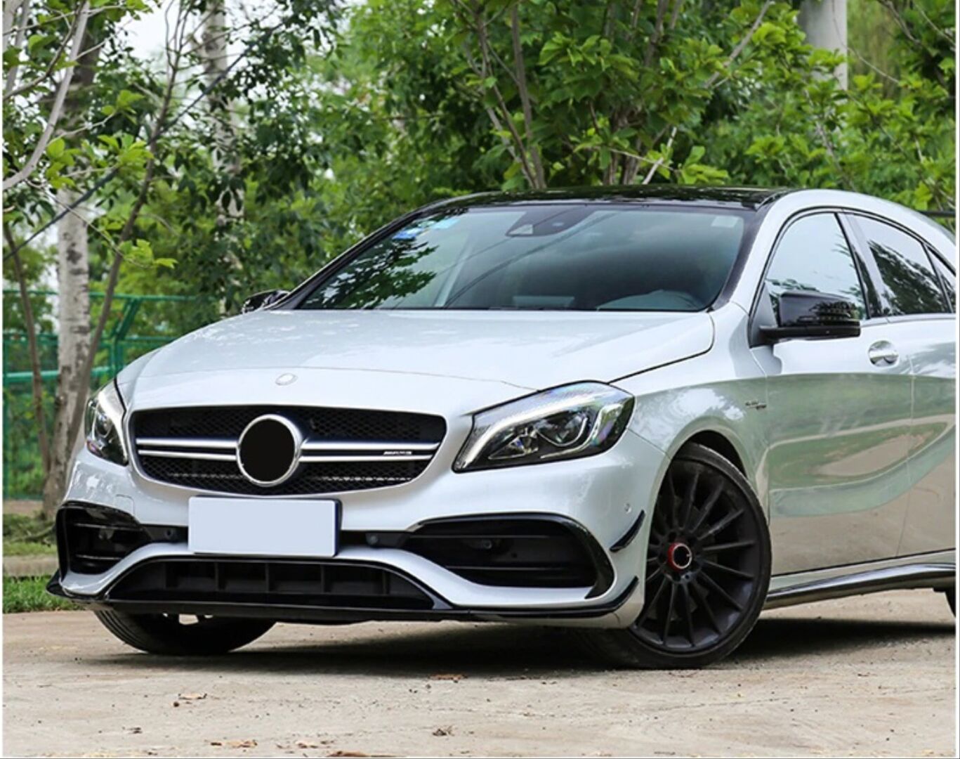 W176 2016-2018 A SERISI AMG DONANIM IÇIN UYUMLU A45 ON AERO KIT