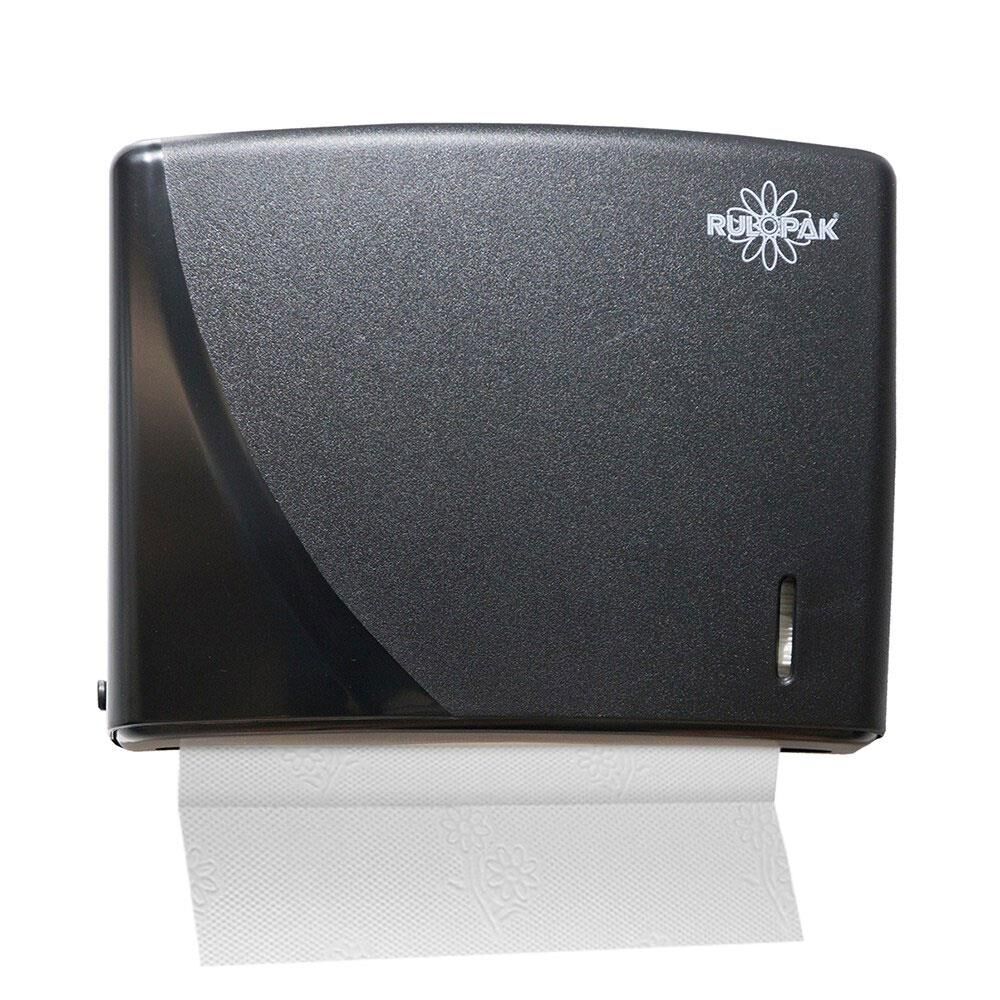 Rulopak Modern Z Katlama Kağıt Havlu Dispenseri 200'Lü Siyah