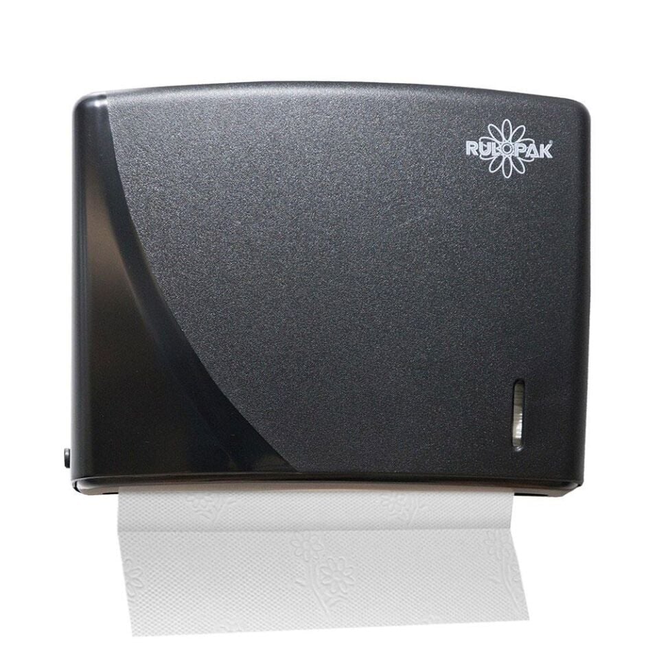 Rulopak Modern Z Katlama Kağıt Havlu Dispenseri 200'Lü Siyah