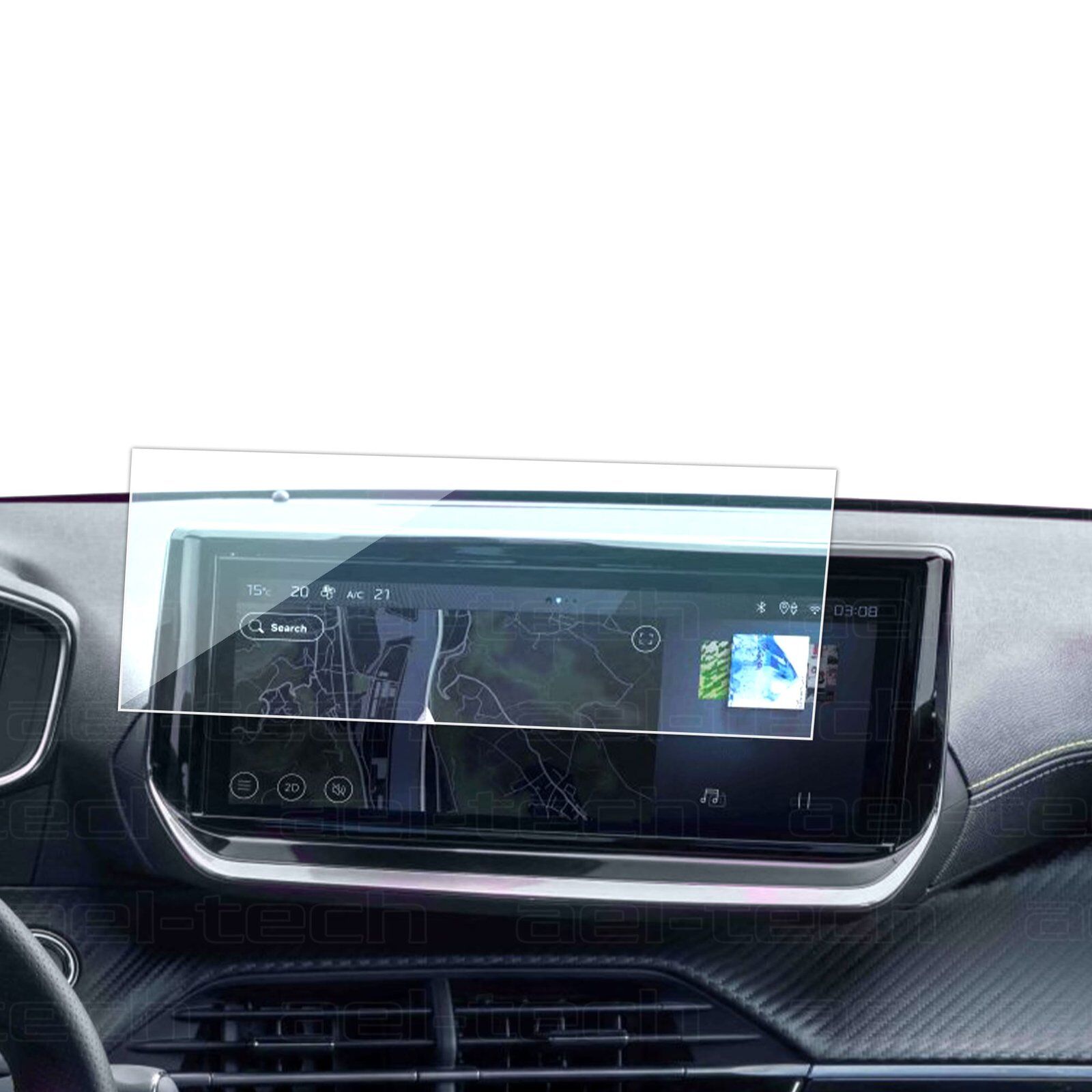 Peugeot 208 Uyumlu 10 İnç Navigasyon 9H Nano Ekran Koruyucu