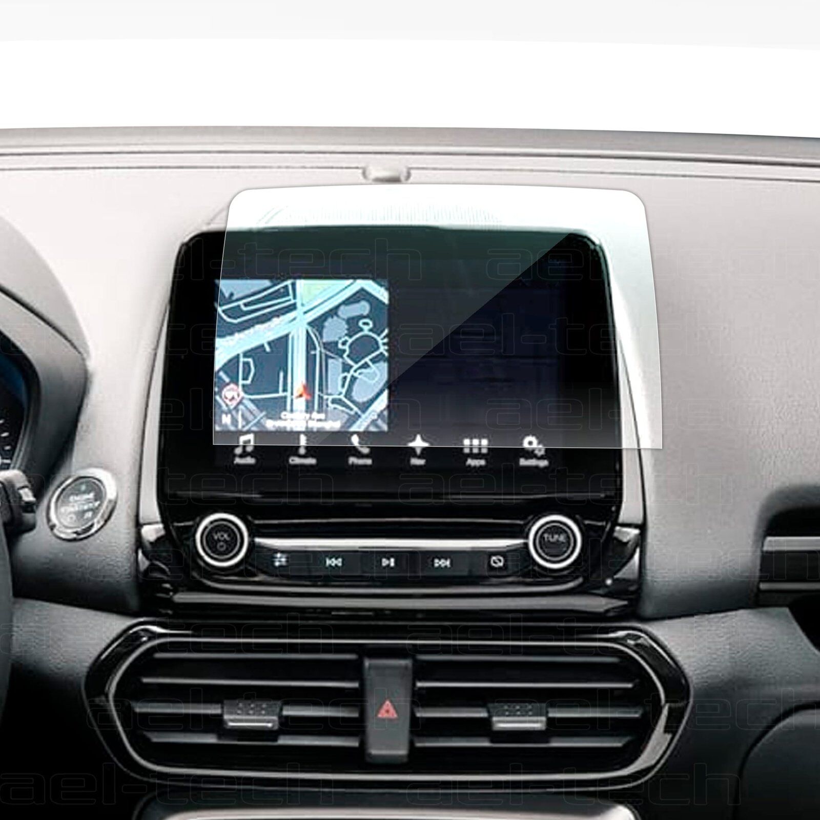 Ford EcoSport Uyumlu 8 İnç Navigasyon 9H Nano Ekran Koruyucu