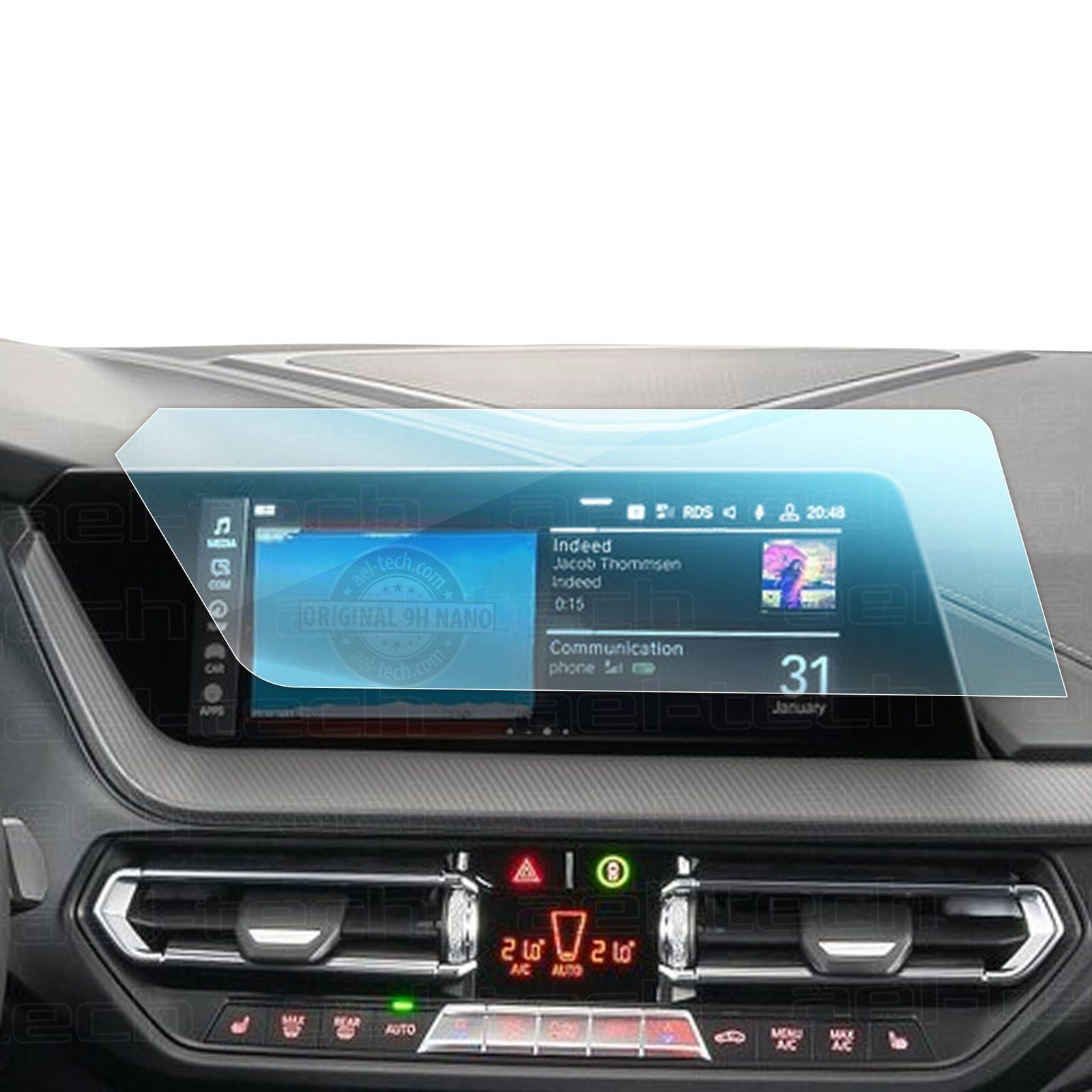 BMW 2 Serisi Gran Coupe Uyumlu 10.25 İnç Navigasyon 9H Nano Ekran Koruyucu