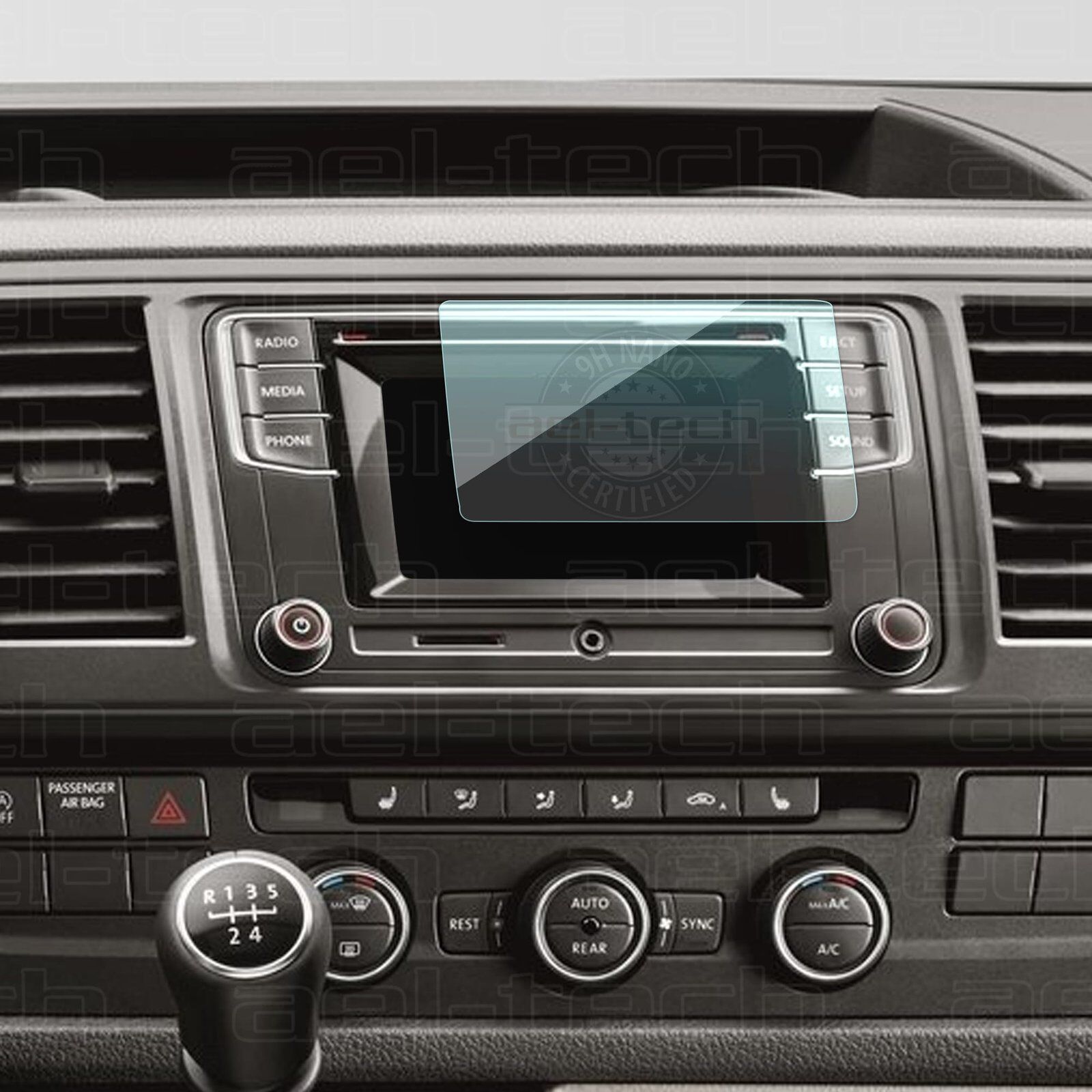 Volkswagen Transporter 5 Inç Multimedya uyumlu Ekran Koruyucu Cam