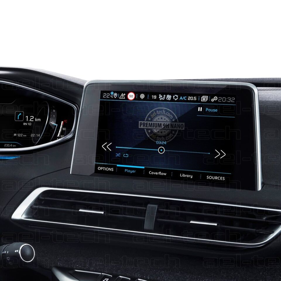 Peugeot 3008 Uyumlu 8 İnç Navigasyon 9H Nano Ekran Koruyucu