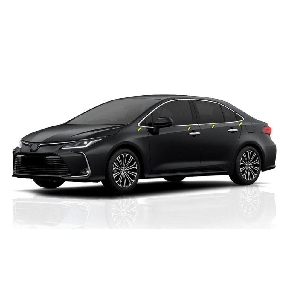 COROLLA 2019+ IÇIN UYUMLU CAM NIKELAJI