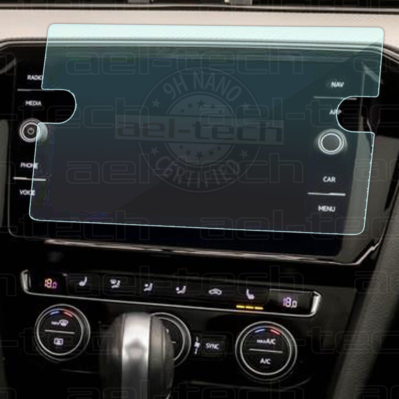 Volkswagen Arteon 8'' Multimedya Ekran Koruyucu Cam