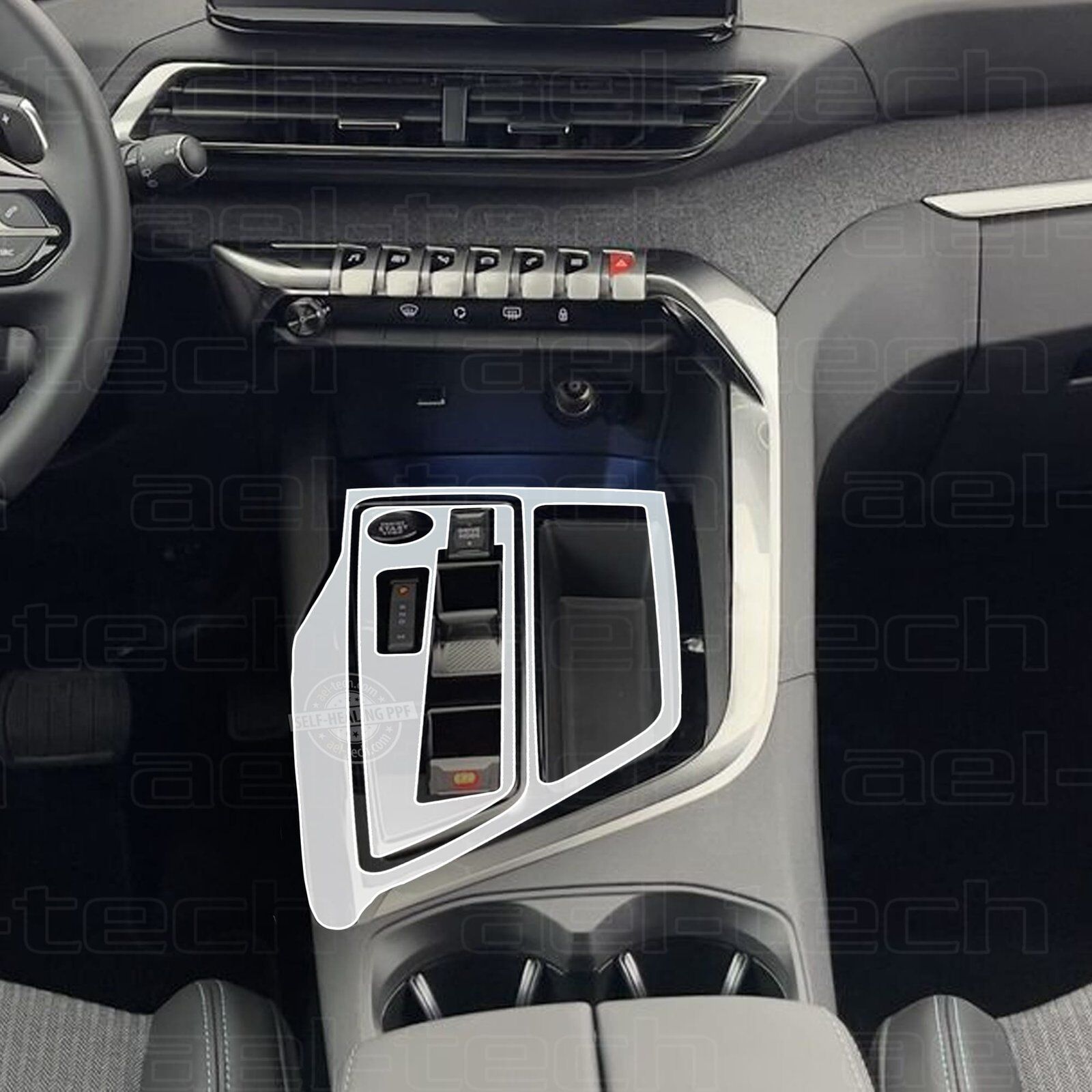 Peugeot 3008 e toggle piano black vites etrafı uyumlu