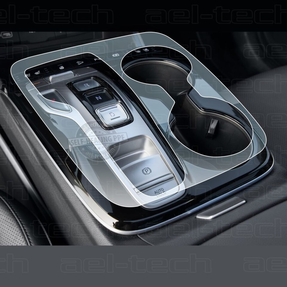 Hyundai Tucson Uyumlu Tuşlu Vites Etrafı Piano Black Tpu Koruyucu