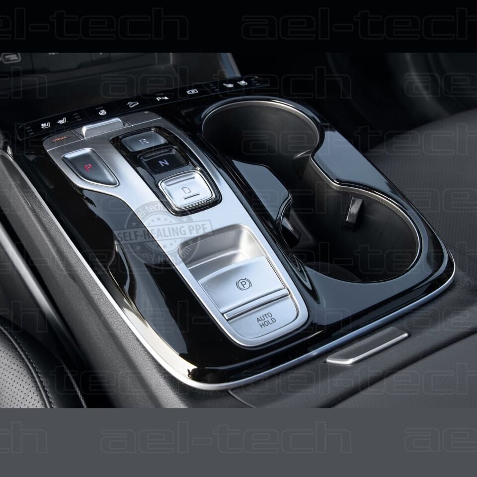 Hyundai Tucson Uyumlu Tuşlu Vites Etrafı Piano Black Tpu Koruyucu