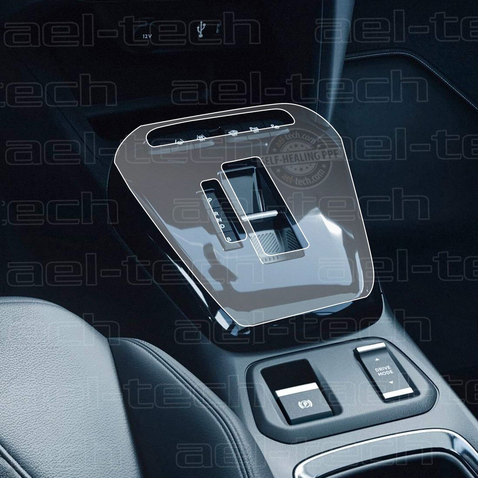 Opel Corsa Tuşlu Vites Etrafı uyumlu Piano Black PPF Koruyucu