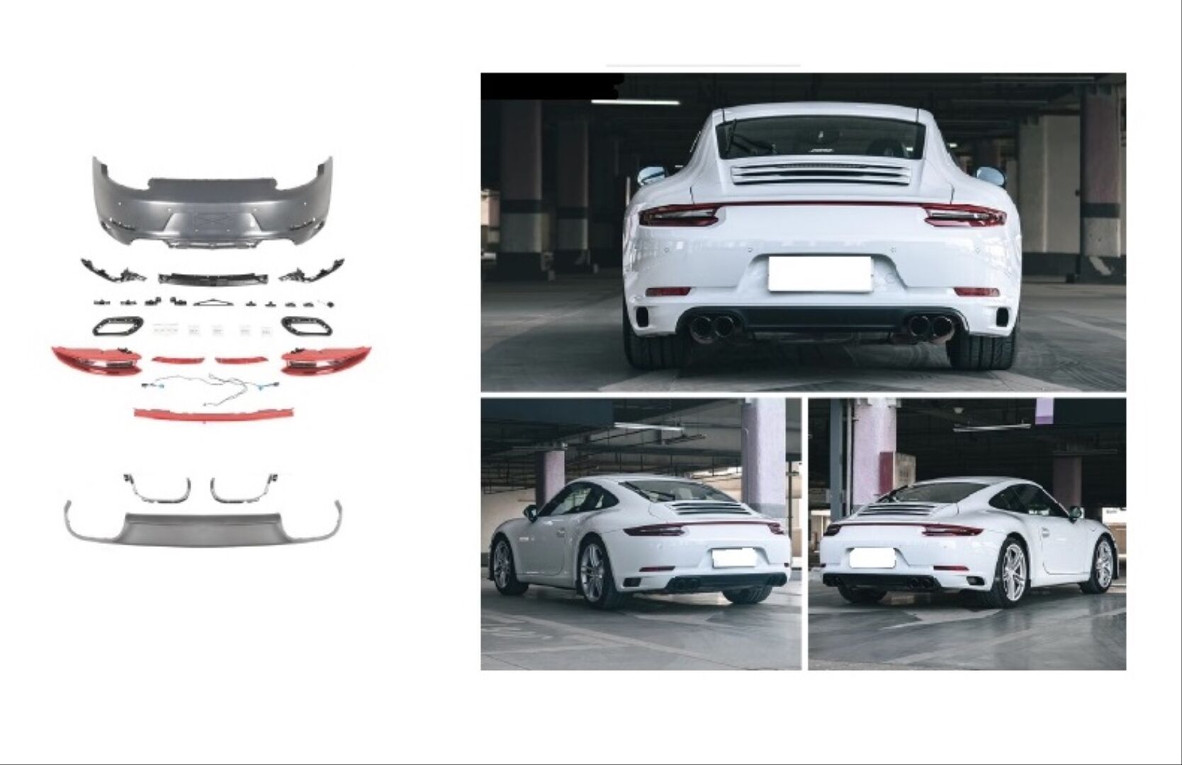 911 2012-2018 için ARKA GTS FACELIFT  (Egzoz Tip 2)