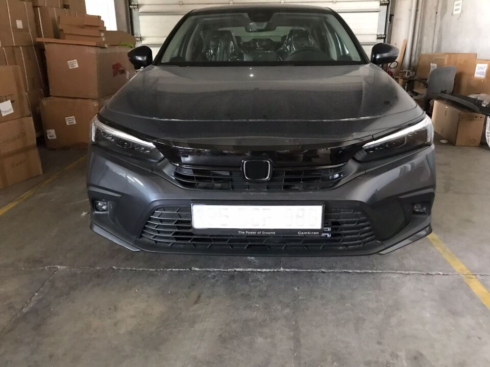 CIVIC FE1 2022 IÇIN UYUMLU  PANJUR KAPLAMA - PIANO BLACK 3 PARÇA