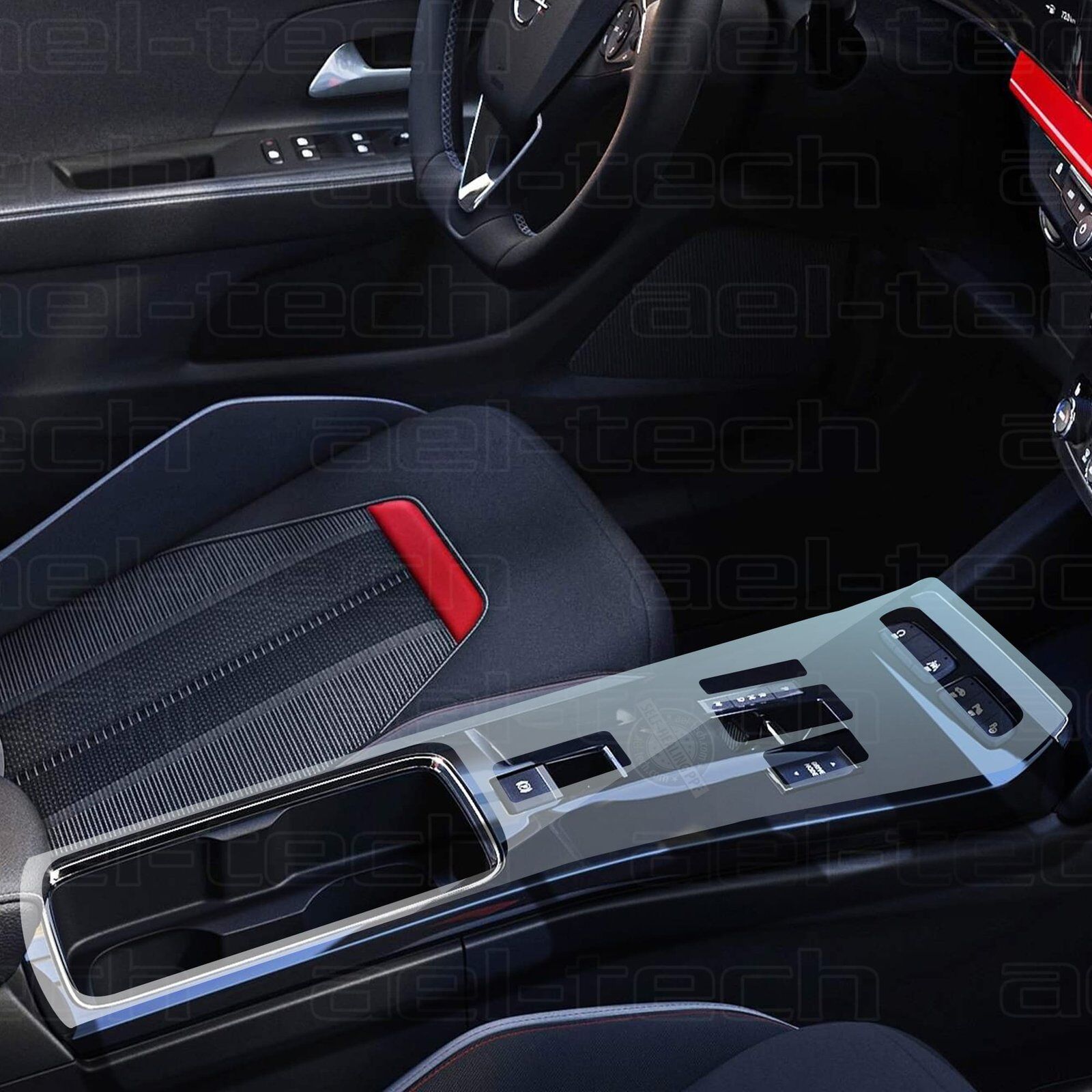 Opel Mokka Vites Etrafı Piano Black Konsol Uyumlu Tpu Koruyucu