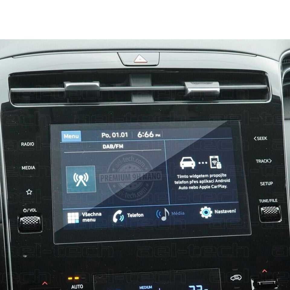 Hyundai Tucson Prime/Prime Plus 2021 2024 Uyumlu 8 İnç Navigasyon 9H Nano Ekran Koruyucu