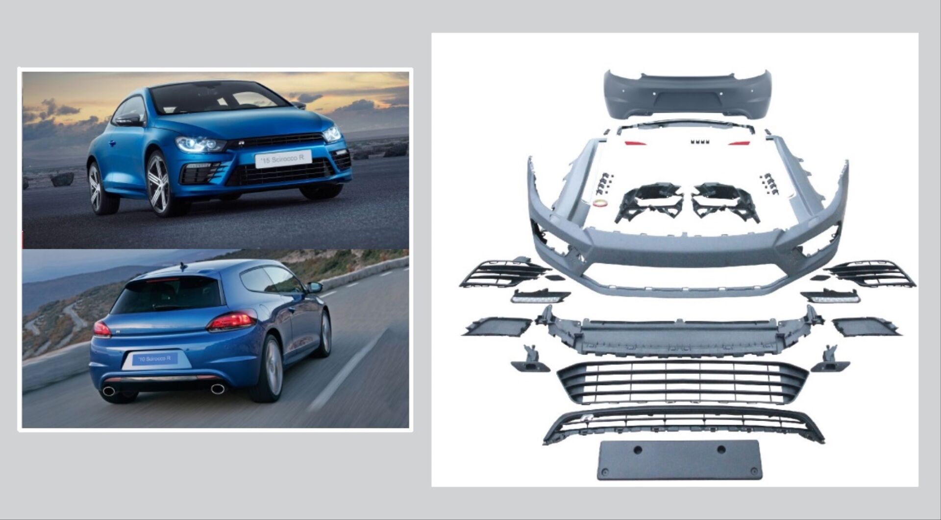 SCIROCCO 2015+ MAKYAJLI R BODY KIT