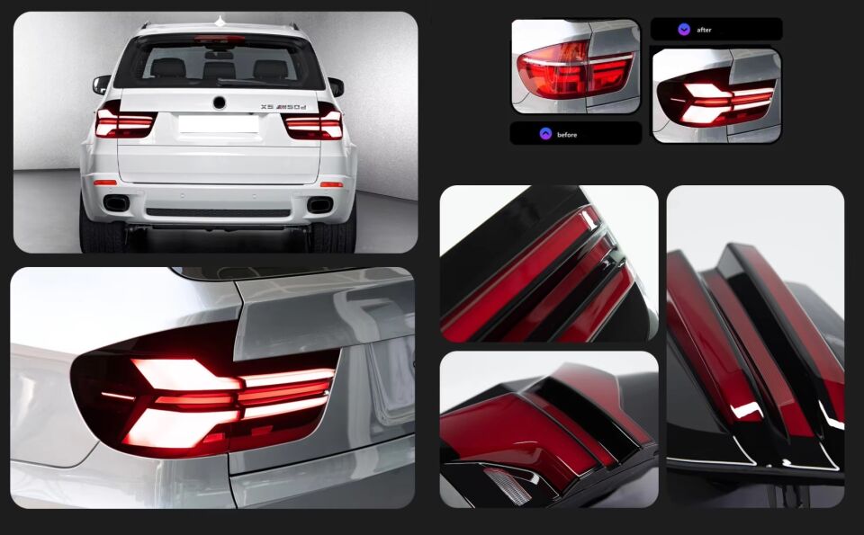 X5 E70 İÇİN 2023+ GÖRÜNÜM LED STOP