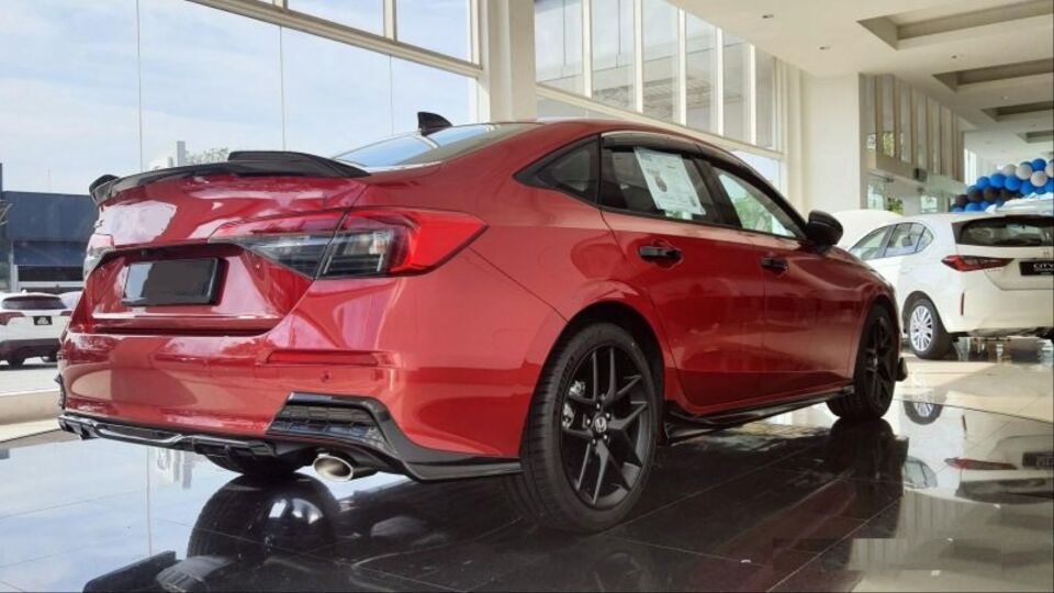 CIVIC FE1 2022 IÇIN UYUMLU  AERO DIFUZOR - PIANO BLACK