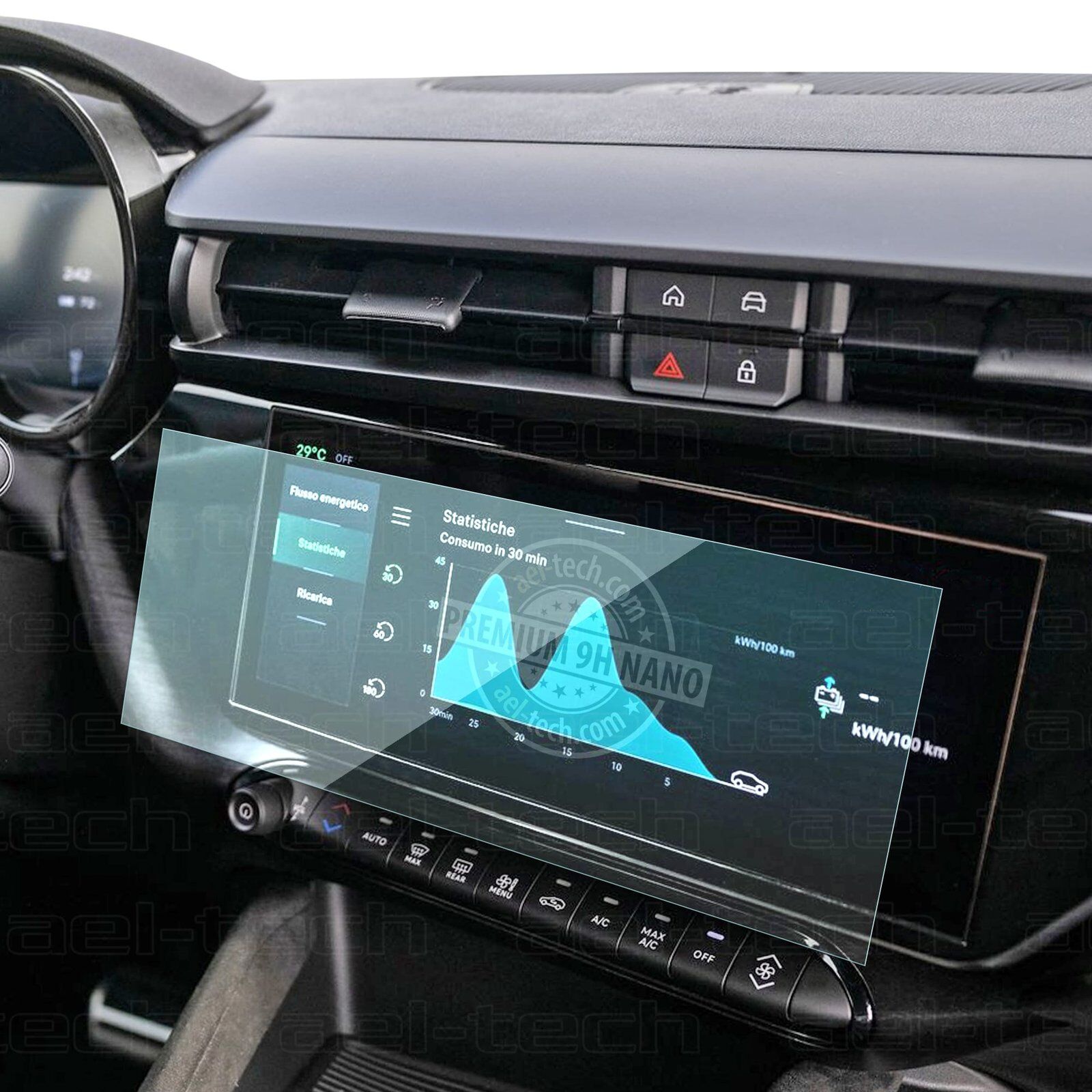 Alfa Romeo Junior 2025 Uyumlu 10.25 İnç Navigasyon 9H Nano Ekran Koruyucu