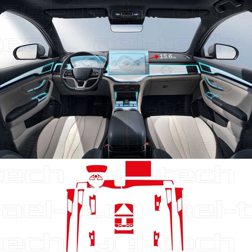 BYD Seal Udm 2025 Uyumlu 15.6'' Navigasyon,Dijital Gösterge,Piano Black koruyucu