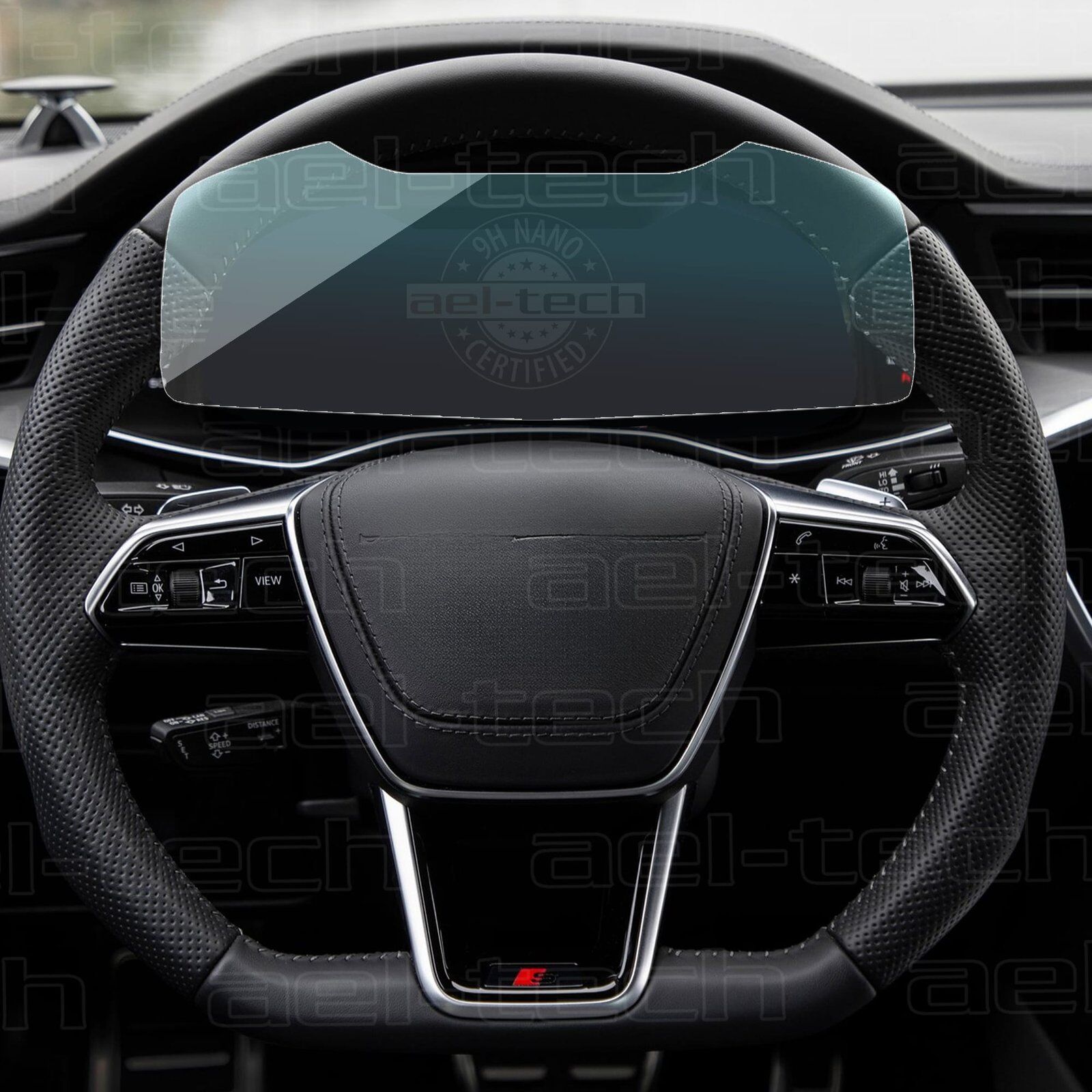 Audi A6 12.3 inç Direksiyon Arkası Gösterge Panel Uyumlu 9H Nano Ekran Koruyucu